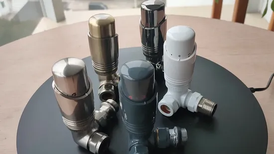 ホワイト Trv ヘッド サーモスタット ラジエター バルブ ヘッド